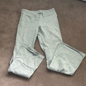 brandy melville low waisted straight leg gray sweats